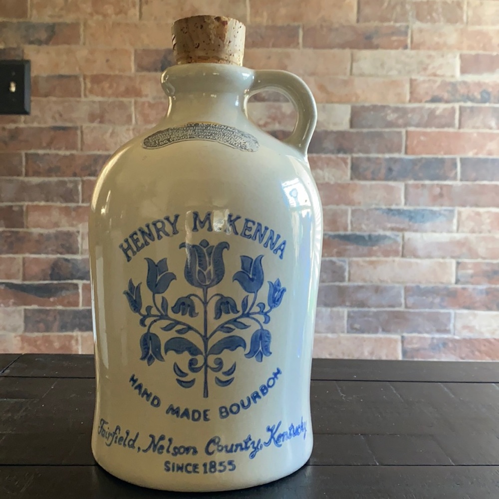 Vintage Henry McKenna collectible bottle w